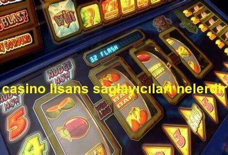 casino lisans sağlayıcıları nelerdir